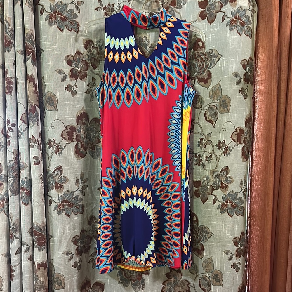 Aryeh by Anthropologie Multicolor Geometric Dress